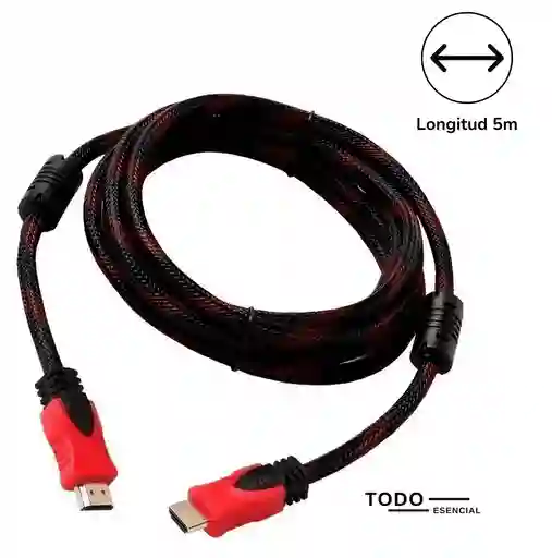 Cable Hdmi Mallado 5 Metros