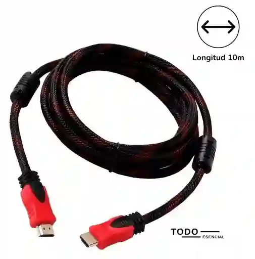 Cable Hdmi Mallado 10 Metros