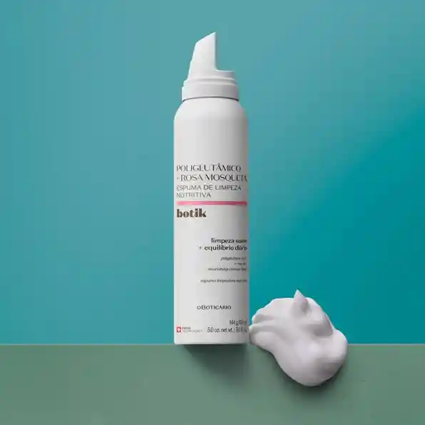 Limpiador Facial En Espuma Nutritiva Acido Poliglutámico Botik 150 Gr