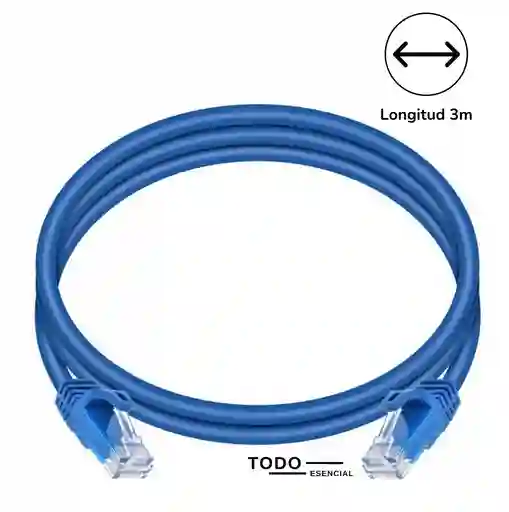 Cable Red Ethernet Rj45 3m