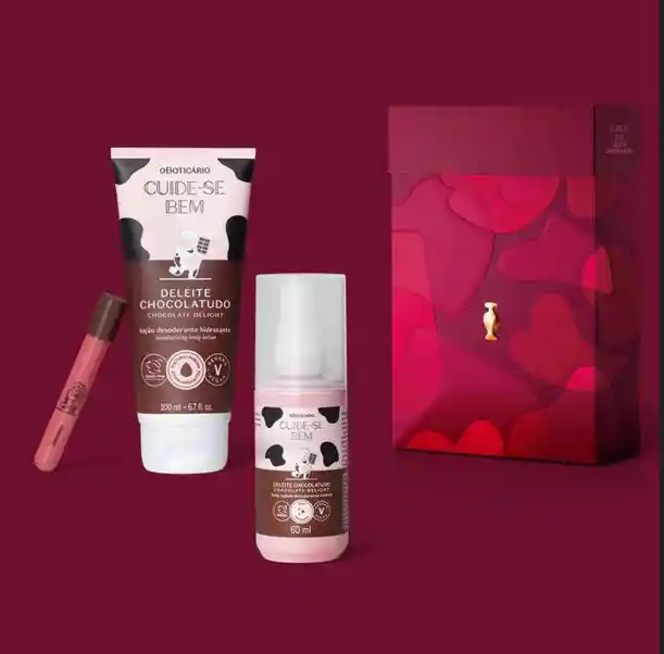 Kit De Regalo De Amor Y Amistad Cuidado Corporal Cuide Se Bem Chocolatudo