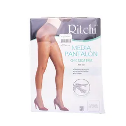 Media Velada Pantalon Seda Fria Color Pistacho Talla M Marca Richi