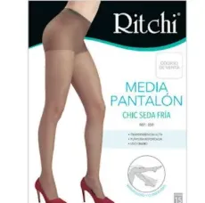 Media Velada Pantalon Seda Fria Color Pistacho Talla Xl Marca Richi