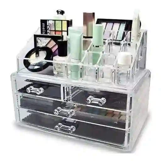 Organizador Caja Maquillaje Cosméticos X3 Cajones X1 Exhibidor