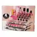 Organizador Caja Maquillaje Cosméticos X3 Cajones X1 Exhibidor