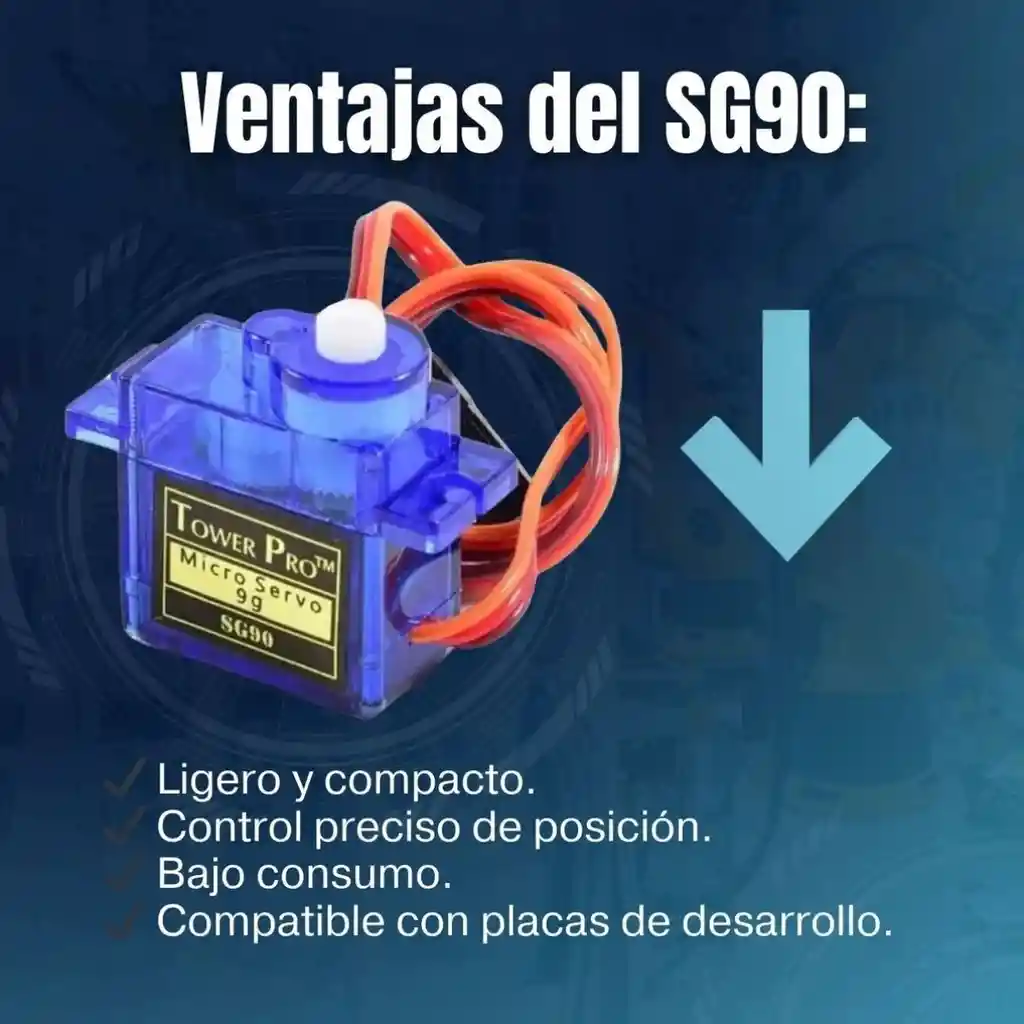 Servomotor Sg90 180 Grados Micro Servo Electrónica Arduino