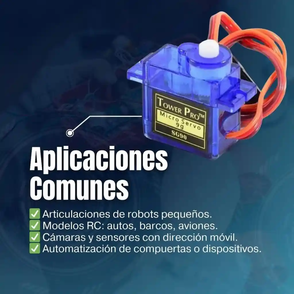 Servomotor Sg90 180 Grados Micro Servo Electrónica Arduino