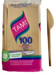 Cuchillos Tami Biodegradables X 100 Unds
