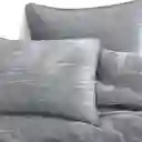 Juego De Duvet Expressions Doble 190x140cm Gris Claro 100% Algodon
