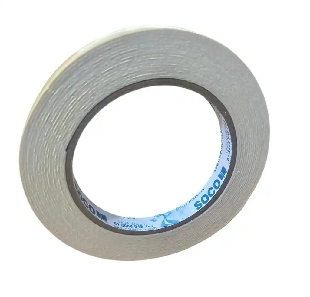 Cinta De Espuma Doble Faz 12mm X 5 Metros Soco