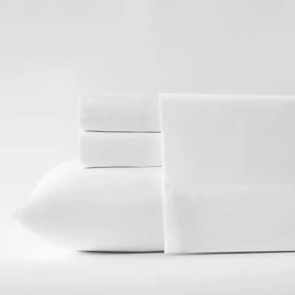 Juegos Sabana Expressions Doble 190x140cm Blanco 100% Algodon