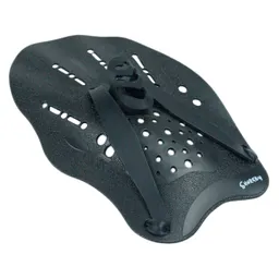 Kit Paletas X2 Mano Natación 1 Par De Aletas Entrenamiento Negro Adulto