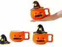 Mug Pocillo Halloween Fantasma,brujita,calabaza