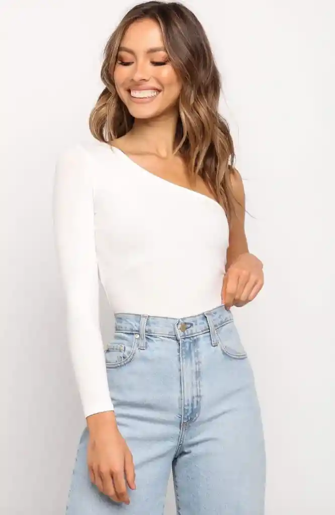 Body Manga Blanco Talla S/m