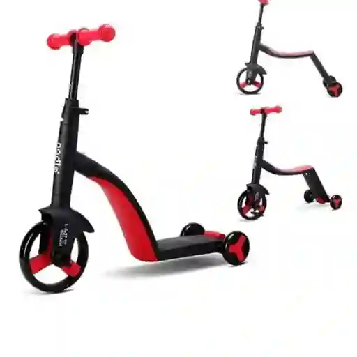 Scooter Monopatin 3 En 1 Triciclo Bicicleta Impulso