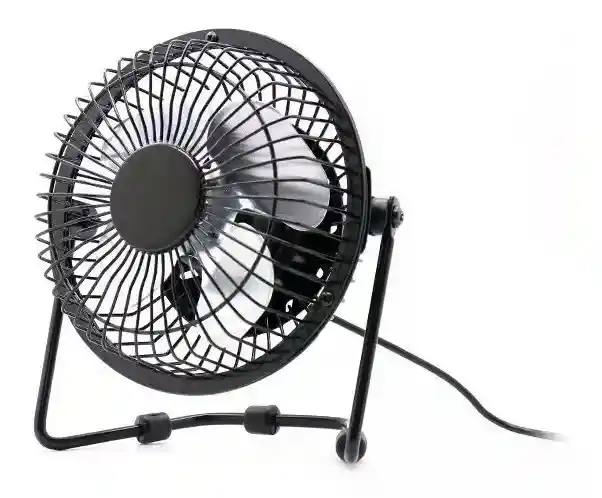 Mini Ventilador Usb Metalico De Angulo Ajustable En Colores