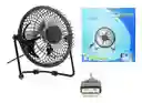 Mini Ventilador Usb Metalico De Angulo Ajustable En Colores