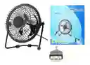 Mini Ventilador Usb Metalico De Angulo Ajustable En Colores