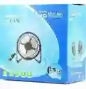 Mini Ventilador Usb Metalico De Angulo Ajustable En Colores