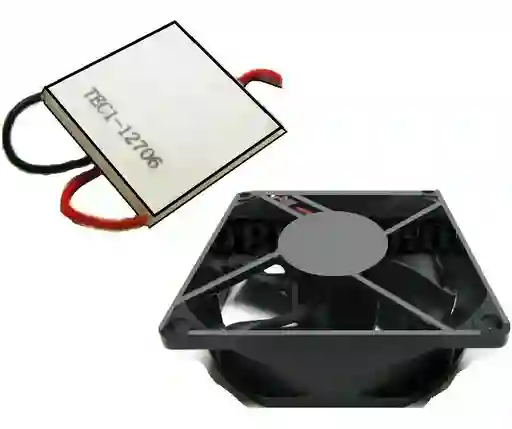 Celda Termoelectrica Peltier 12706 12v + Ventilador 12 Vdc