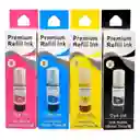 Kit X4 Botes De Tinta Genérica Epson 544 C-m-y-k X70ml C/u