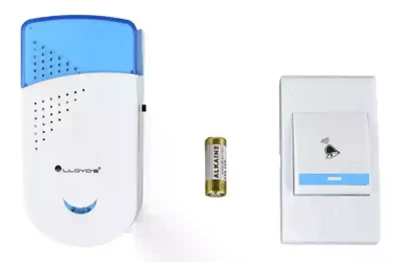 Timbre De Puerta Inalámbrico Enchufable Con Botón Pulsador