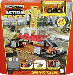 Set Pista Matchbox Action Drivers Coleccion Vehículos De Mattel Construction Site