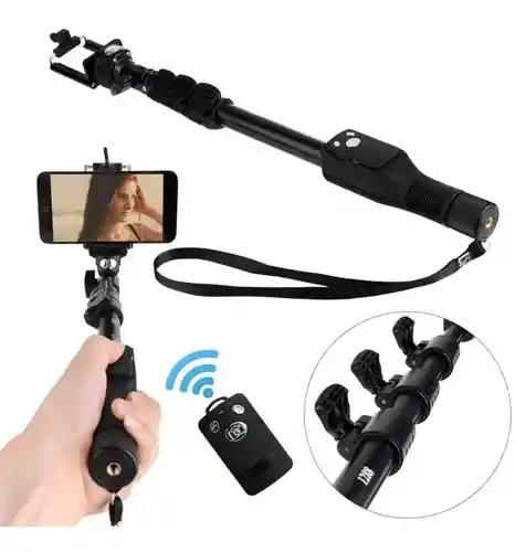 Selfie Stick Bluetooth 1,2m Profesional Para Cel O Cámara Alta Resistencia Y Durabilidad