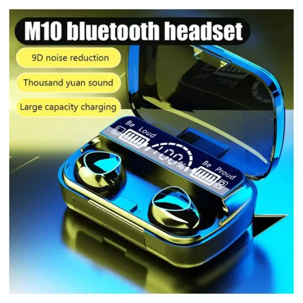 Audifonos Inalambricos M10 V53 Con Powerbank