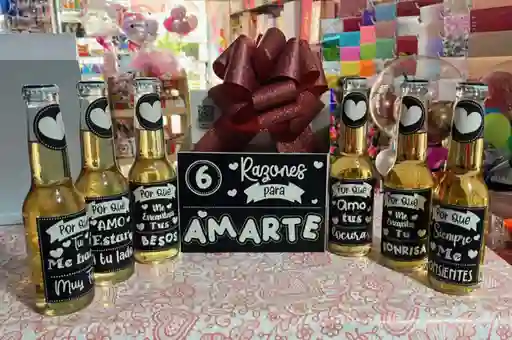 Sixpack Cerveza Coronita Con 6 Razones Para Amarte