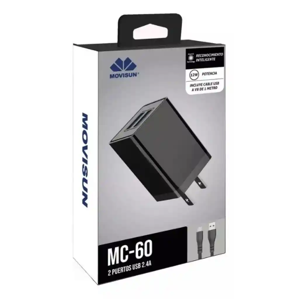 Cargador V8 Movisun Mc-60 12w