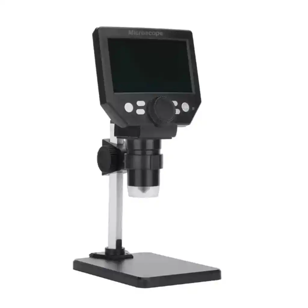 Microscopio Digital Electrónico Usb Con Base Pantalla Recargable