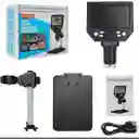 Microscopio Digital Electrónico Usb Con Base Pantalla Recargable