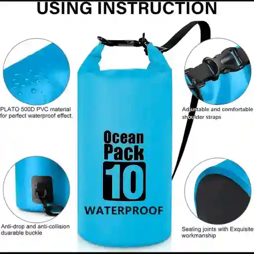 Maleta Morral Estanca Impermeable Ocean Pack 10l