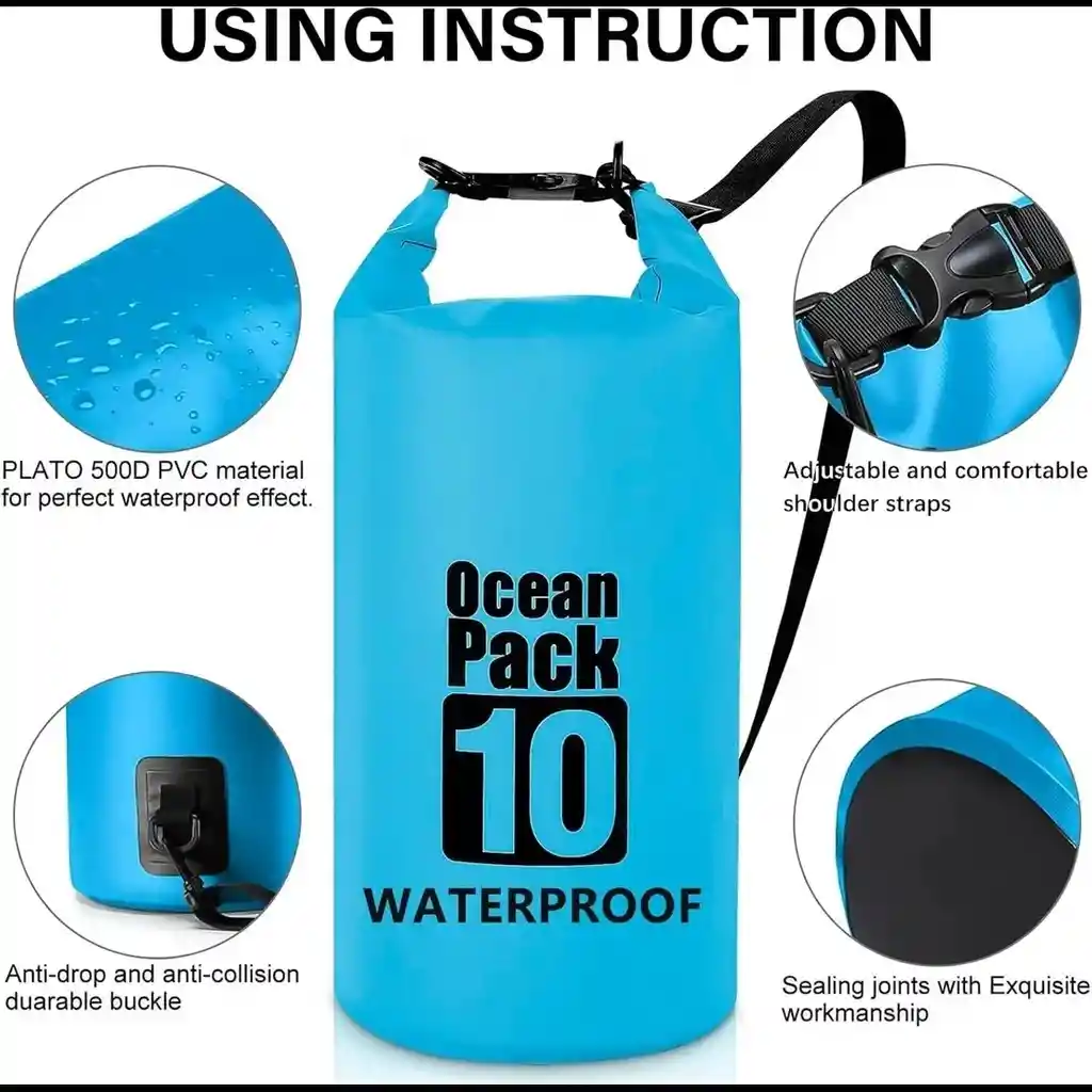 Maleta Morral Estanca Impermeable Ocean Pack 10l