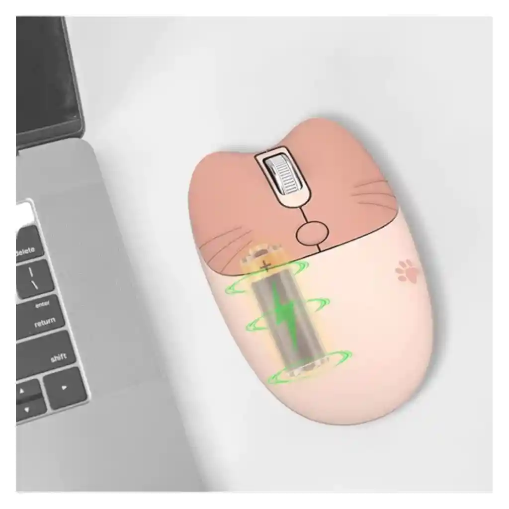 Mouse Inalambrico Mofii M3dm De Color Cafe