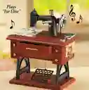 Caja Musical Con Forma De Máquina De Coser A Manivela Ref. 1010