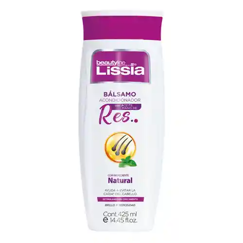 Bálsamo Acondicionador Mano De Res Lissia 425 Ml