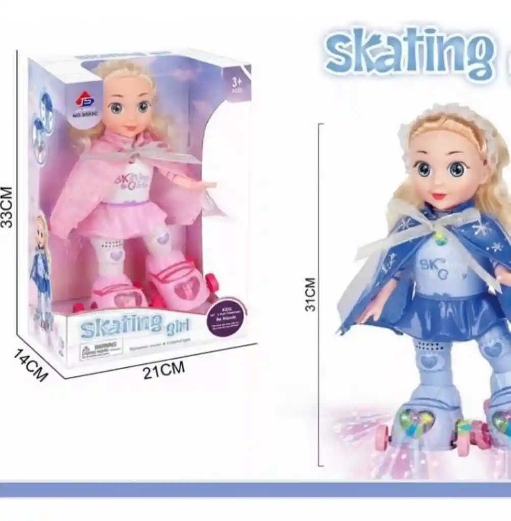 Muñeca Patinadora Luces Y Sonido Juguete Niñas
