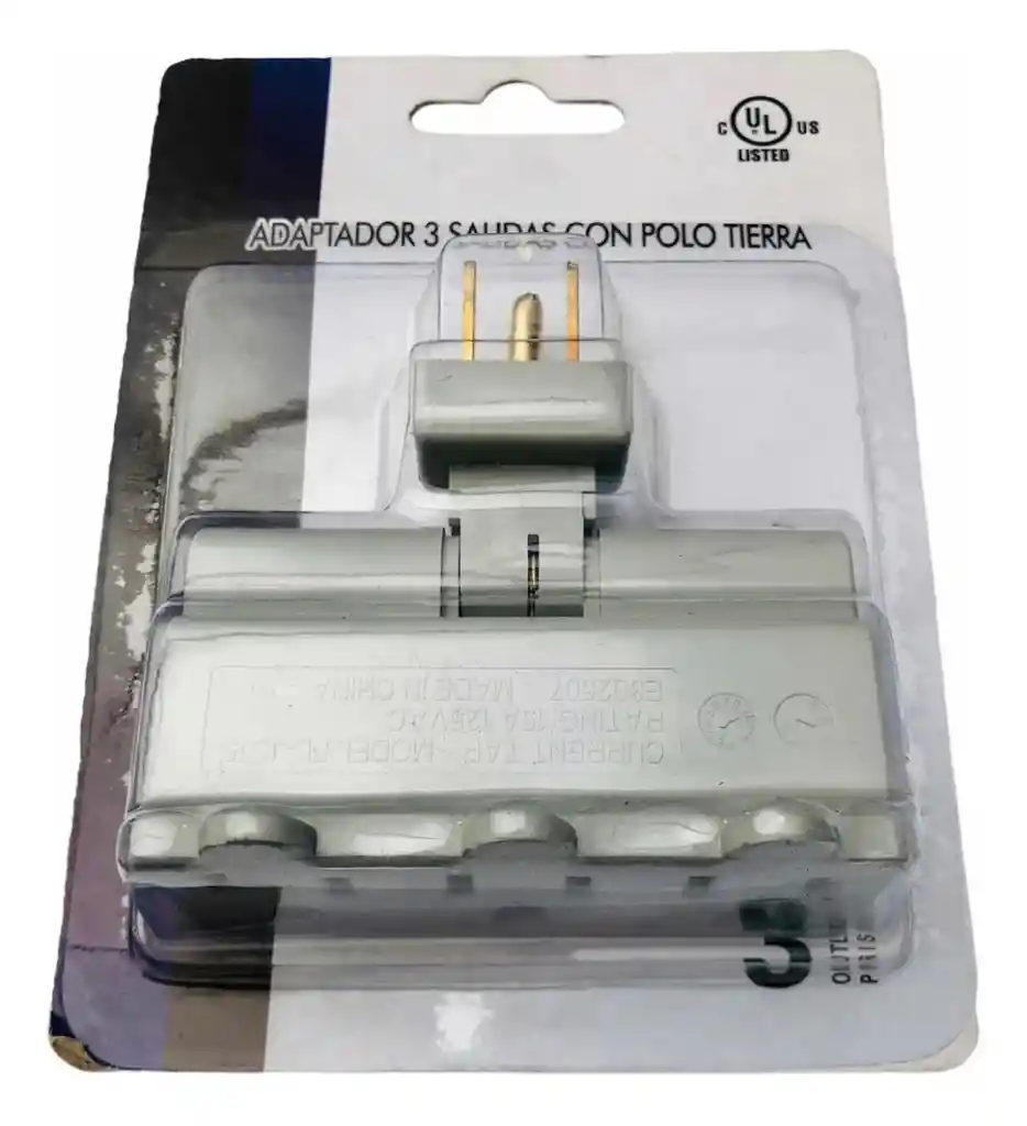 Adaptador Triple Con Polo A Tierra.