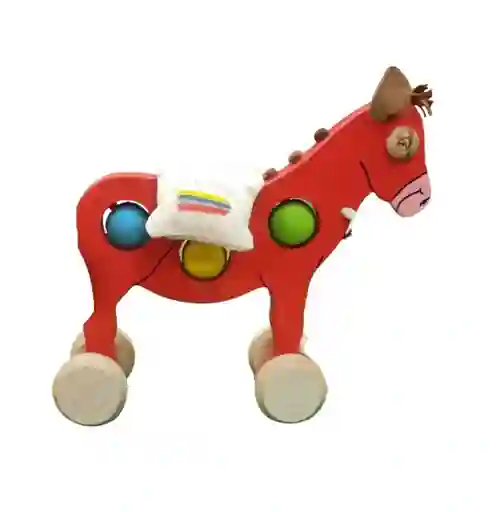 Juguete Burro De Madera Artesanal Para Niños Niñas