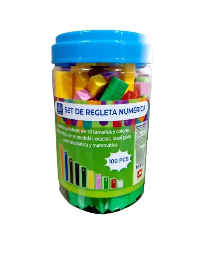 Set De Regletas Numéricas – 100 Piezas