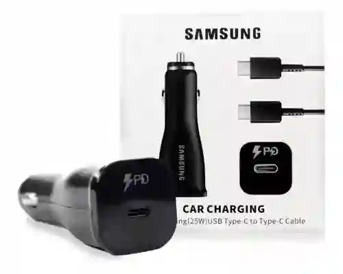 Cargador De Carro Samsung Carga Rápida Auto Id 25w Usb-c