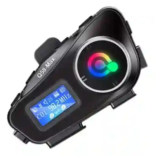 Audífono Intercomunicador Casco Moto Bluetooth Impermeable Q58-max.