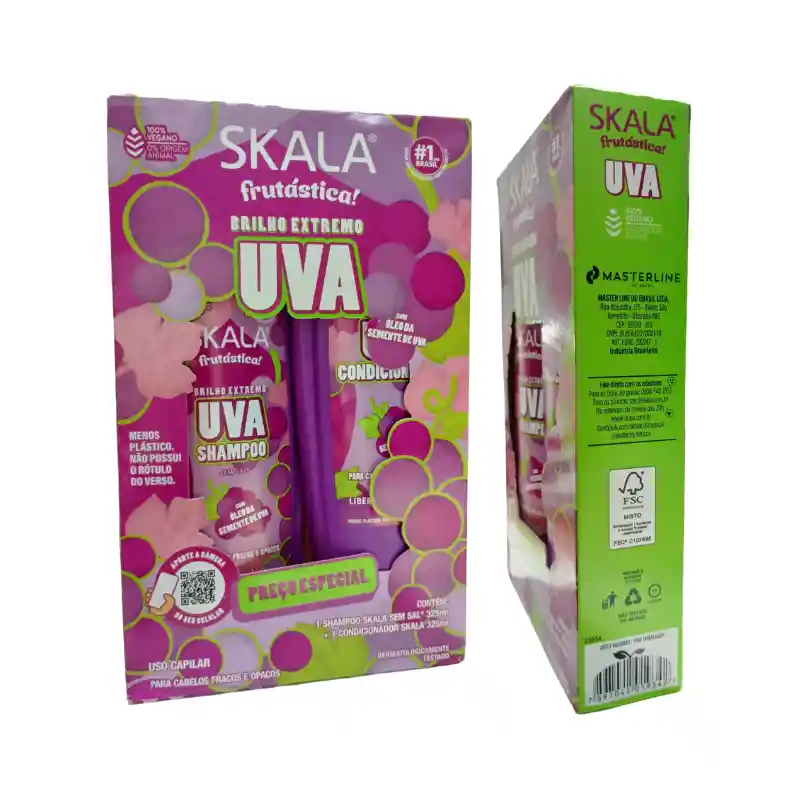Skala Kit Shampoo Y Acondionador Uva Frutastica