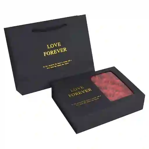 Caja Joyera Con 12 Rosas Rojas Con Aroma