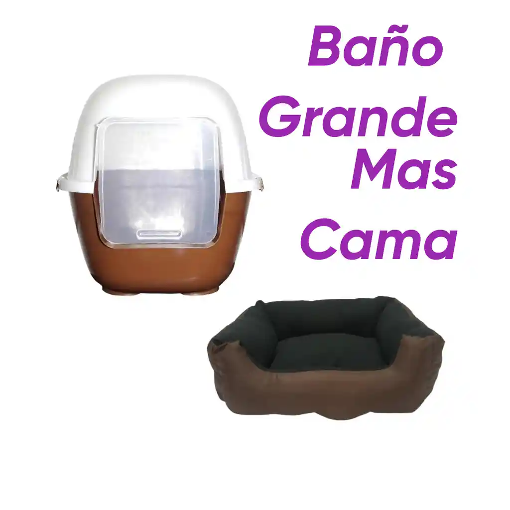 Baño Sin Filtro Grande Mas Cama Mediana Marron