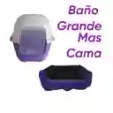 Baño Sin Filtro Grande Mas Cama Mediana Morado