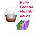 Baño Sin Filtro Grande Mas 50 Rollos