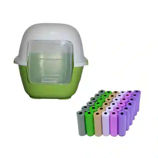 Baño Sin Filtro Grande Mas 50 Rollos Verde